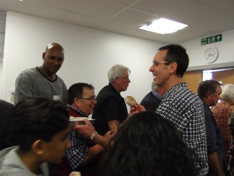 DrBeeton sharing cake